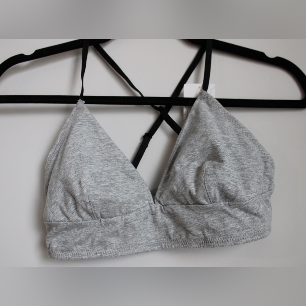 Anemone Triangle Cotton Bralette
